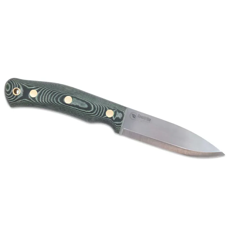 Casstrom No.10 Swedish Forest Knife Carbon Steel - Green Micarta Handle-2