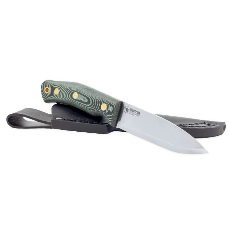 Casstrom No.10 Swedish Forest Knife Carbon Steel - Green Micarta Handle