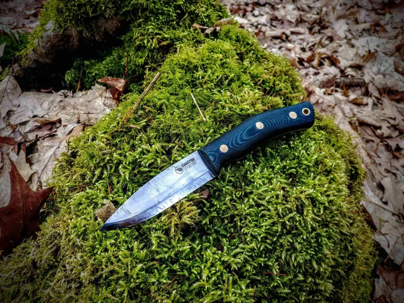 Casstrom No.10 Swedish Forest Knife Carbon Steel - Green Micarta Handle-3