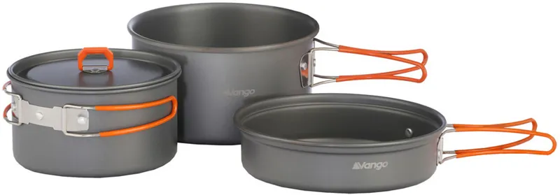 Vango Hard Anodised Cook Kit Pan Set for 2 Persons