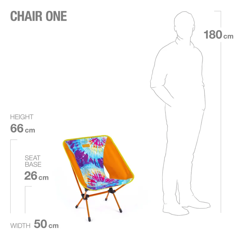 Helinox Chair One in Orange Tie Dye -5