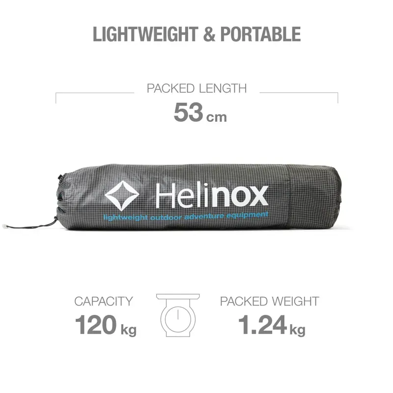 Helinox Lite Cot Camp bed in Black 1.2kg - Capacity 120kg-1