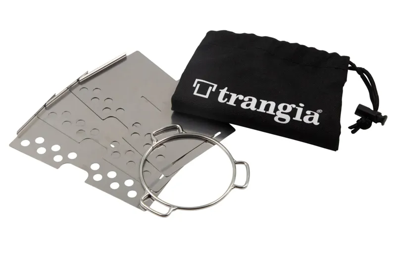 Trangia Triangle - Ultra-lightweight 3 piece holder for burners with Bag-1