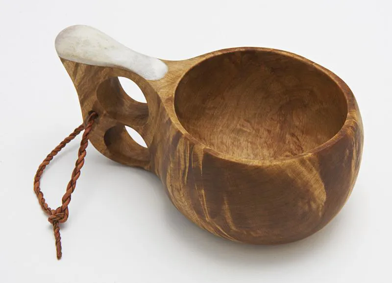 Kuksa Antler Wooden Cup 2 Holes