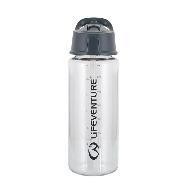 Lifeventure Flip-Top Water Bottle - 750ml - Clear 
