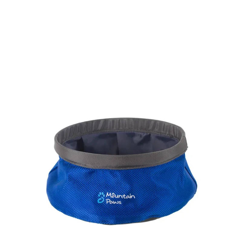 Mountain Paws Collapsible Water Bowl Small Blue