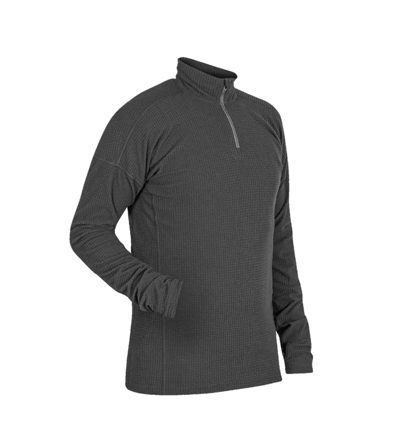 Paramo Mens Grid Technic Athletic Long Sleeved Base Layer Dark Grey