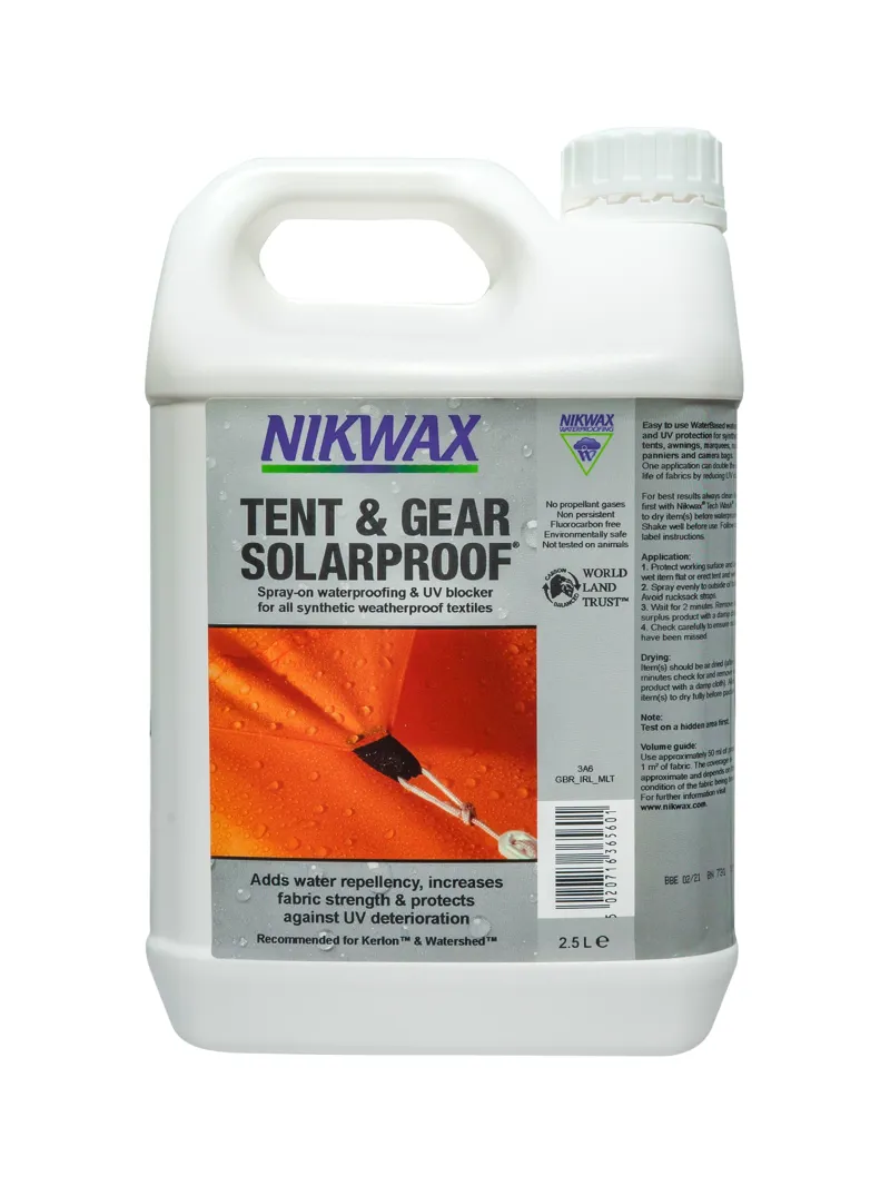 Nikwax Tent and Gear SolarProof 2.5L Spray-On