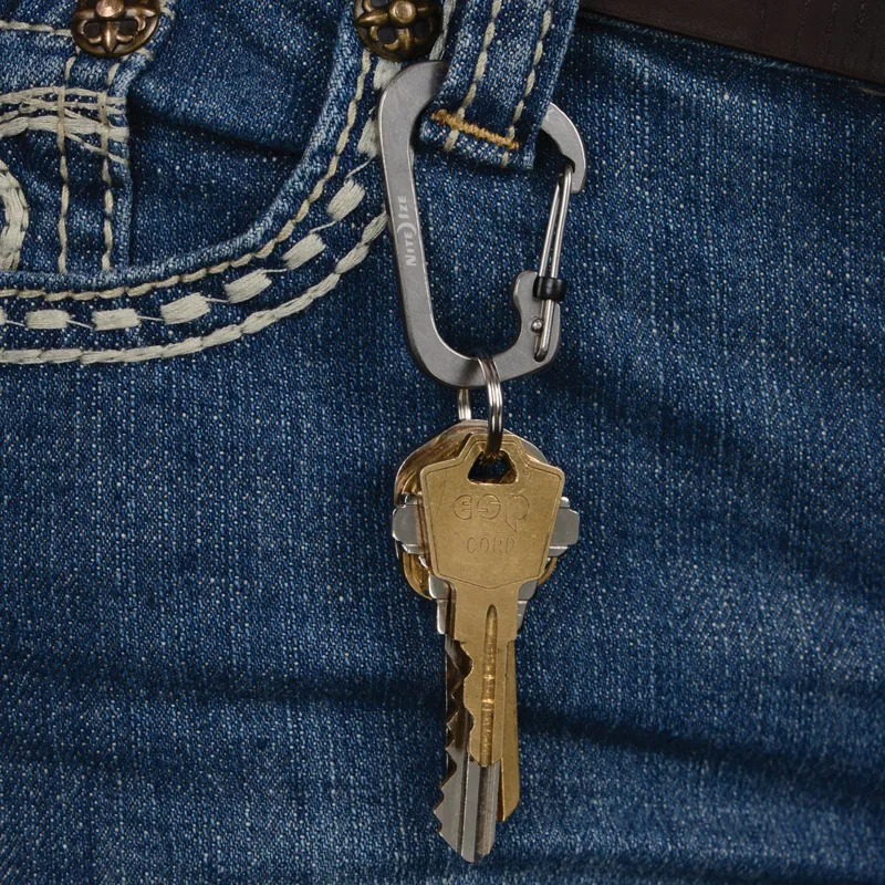 SlideLock Carabiner Stainless Steel Accessory Karabiner Size 4-3