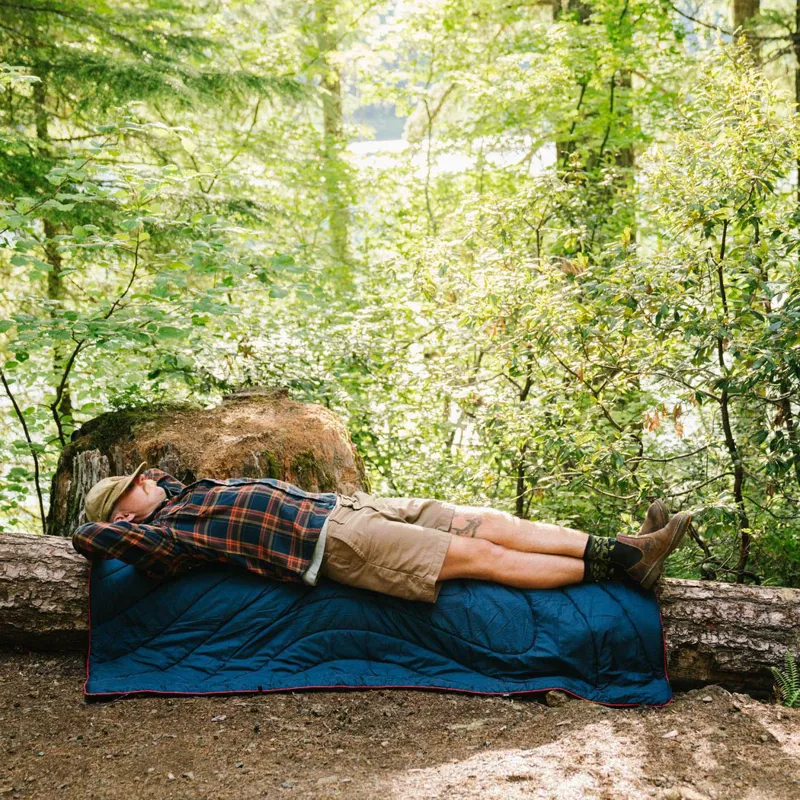 Rumpl Original Puffy Blanket - Single - Deepwater Blue -3