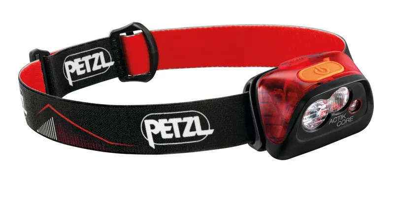 Petzl Actik Core Head Torch 450 Lumens Red