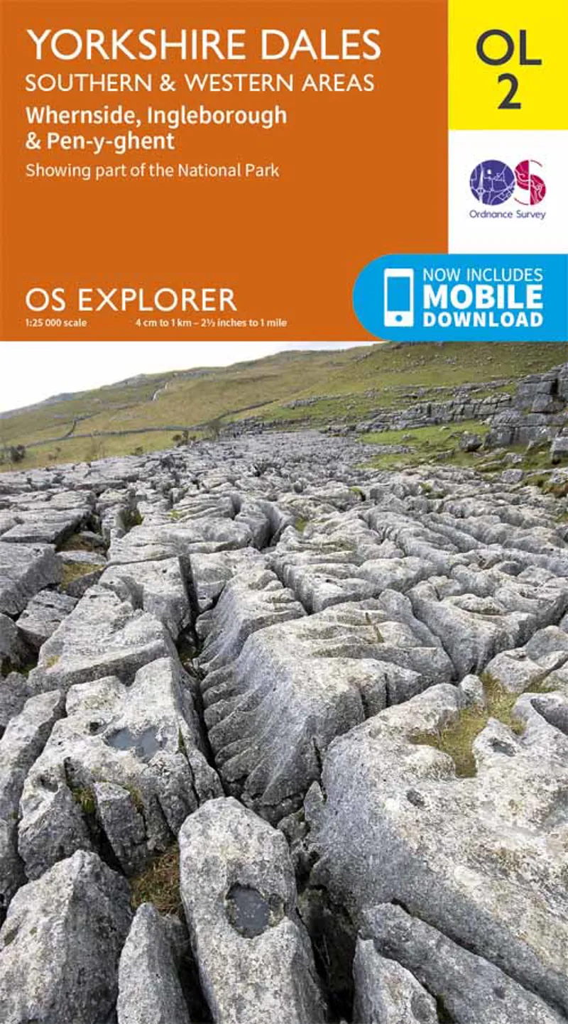 Explorer OL2 Yorkshire Dales South and West Ordnance Survey Map