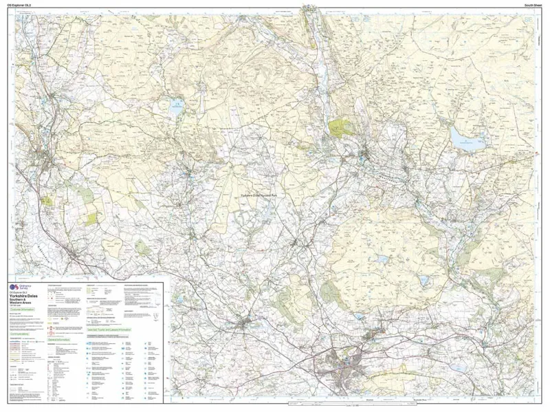 Explorer OL2 Yorkshire Dales South and West Ordnance Survey Map-2