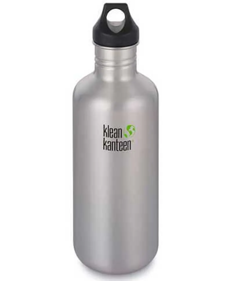 Klean Kanteen Classic Bottle Loop Cap 1182ml 40oz Brushed Stainless