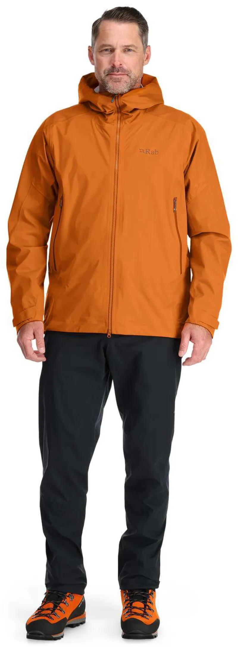 Rab Kinetic Alpine 2.0 Mens Waterproof Jacket Marmalade Orange-2