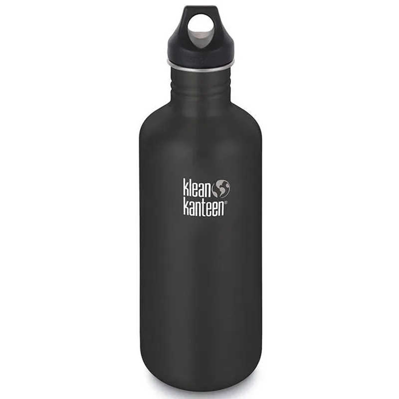 Klean Kanteen Classic Bottle Loop Cap 1182ml - Shale Black