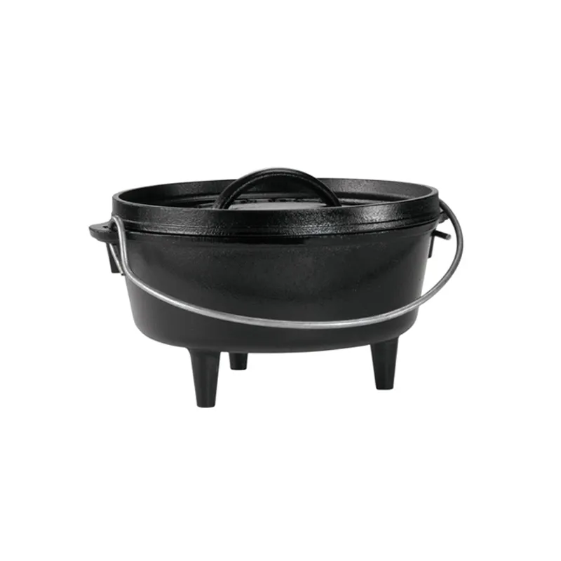 Lodge 12 Inch / 6 Quart Cast Iron Camp Dutch Oven
