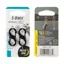 S-Biner Microlock Stainless Steel - 2 Pk - Black