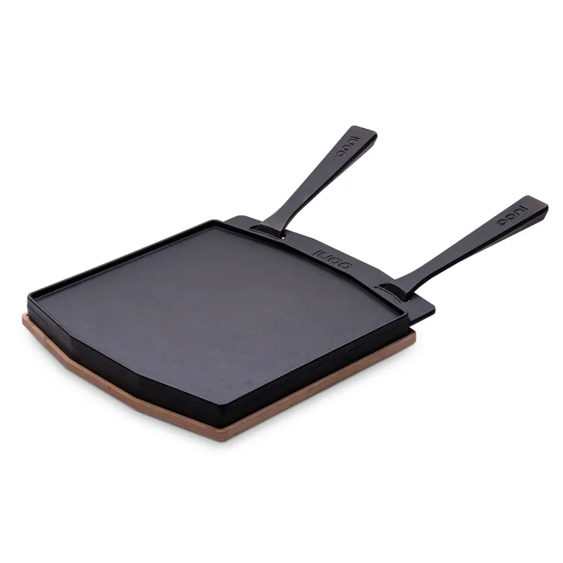 Ooni Cast Iron Dual-Sided Grizzler Plate-2