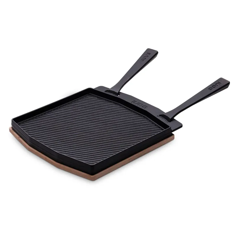 Ooni Cast Iron Dual-Sided Grizzler Plate-1
