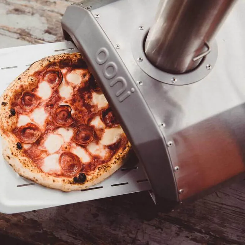 Ooni Karu Pizza Oven Starter Bundle - Oven Perforated Peel Wood and Flamers-7