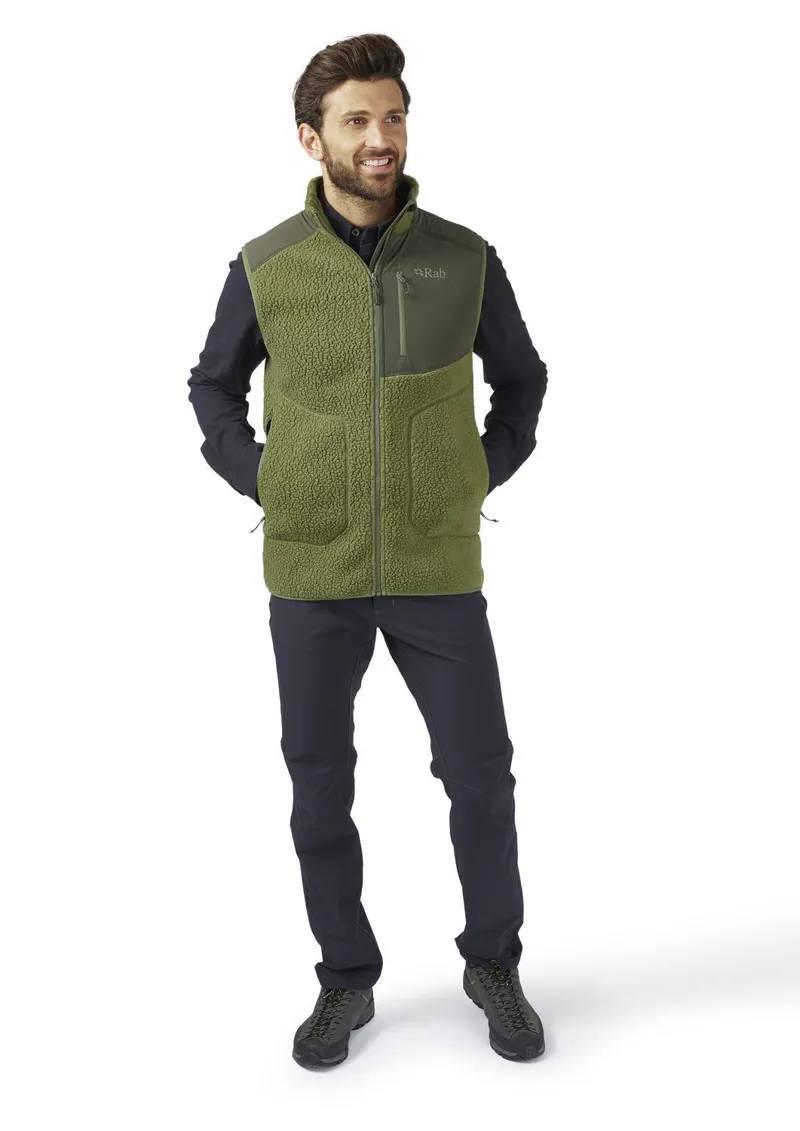 Rab Mens Outpost Fleece Vest - Chlorite Green