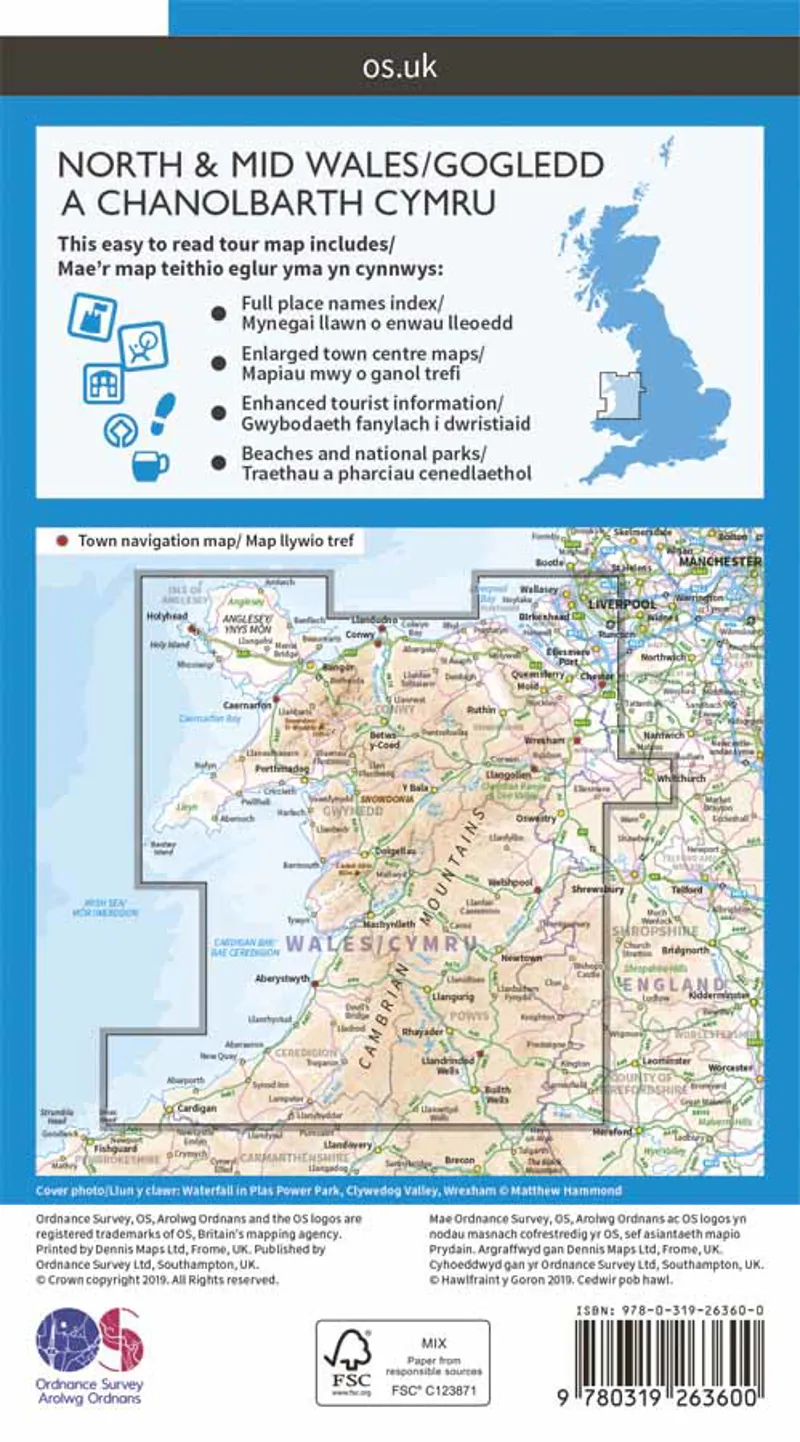 Travel Tour 10 North and Mid Wales Ordnance Survey Map-1