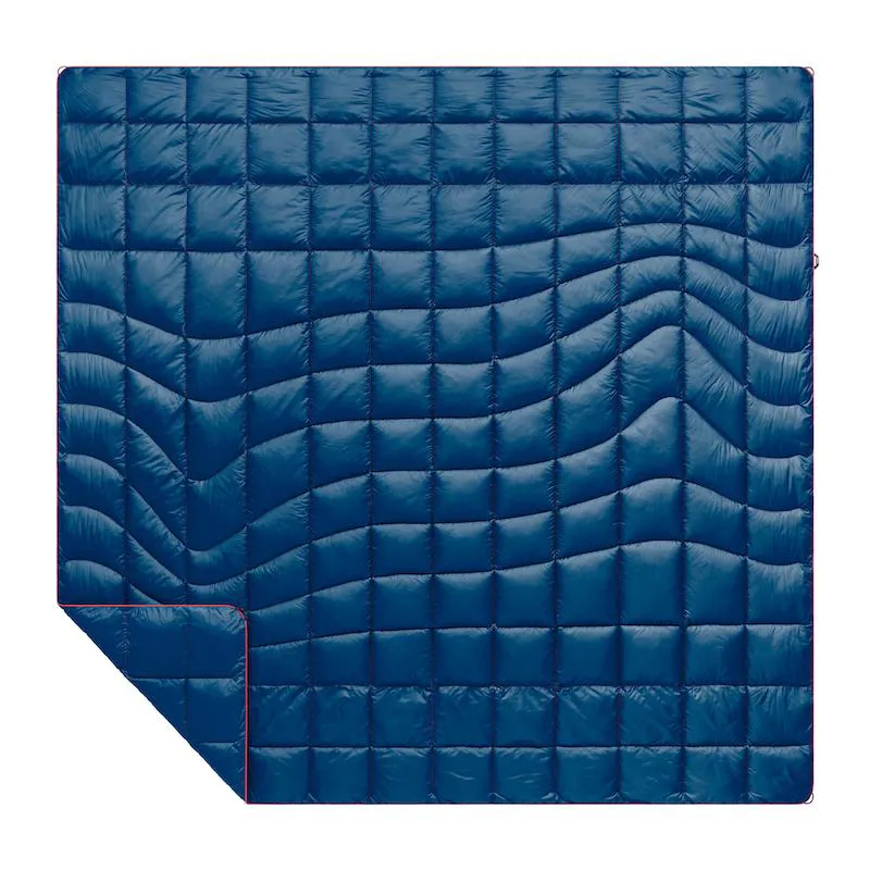 Rumpl Nanoloft Puffy Blanket - Double - Solid Deepwater 