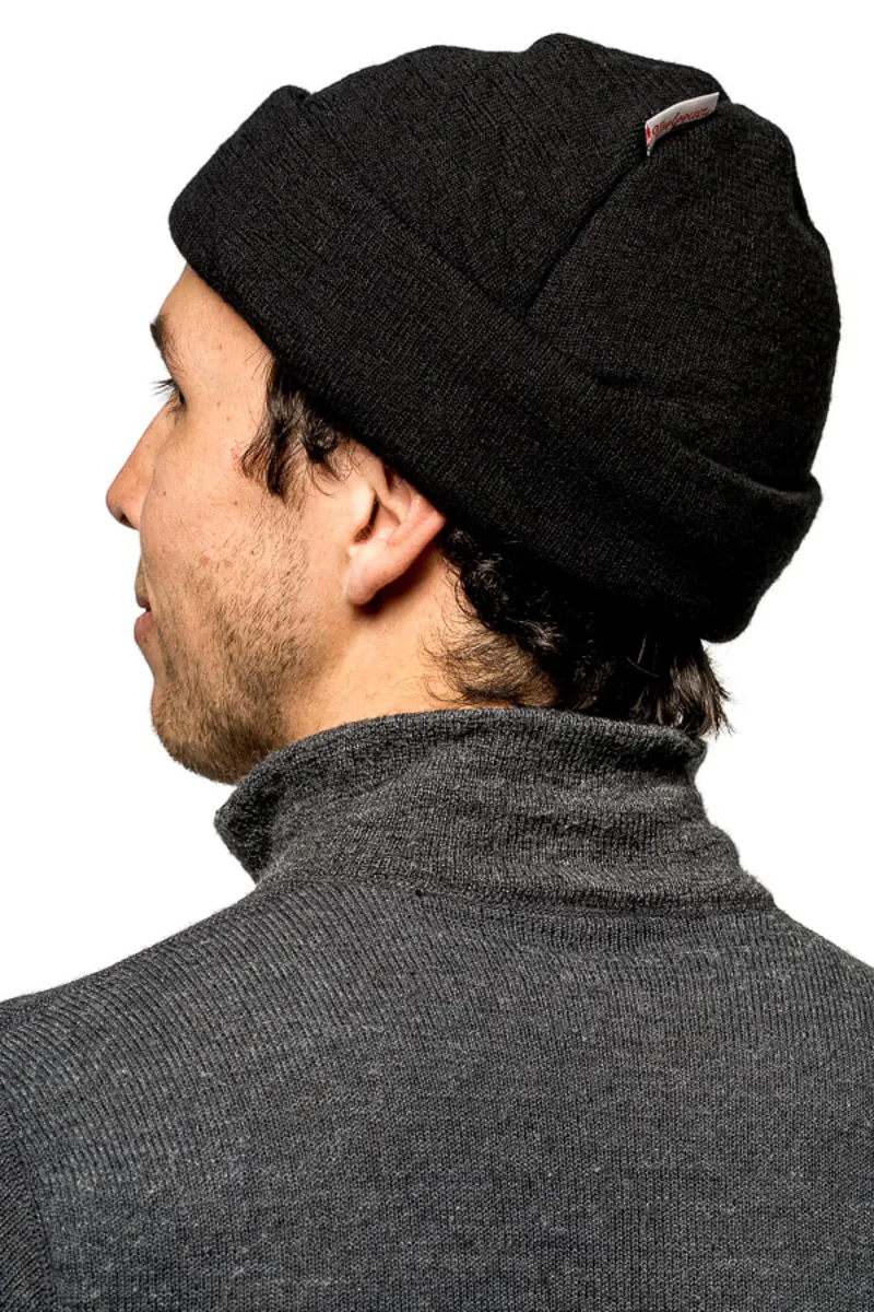 Woolpower 400 Unisex Merino Beanie Cap - Black-2