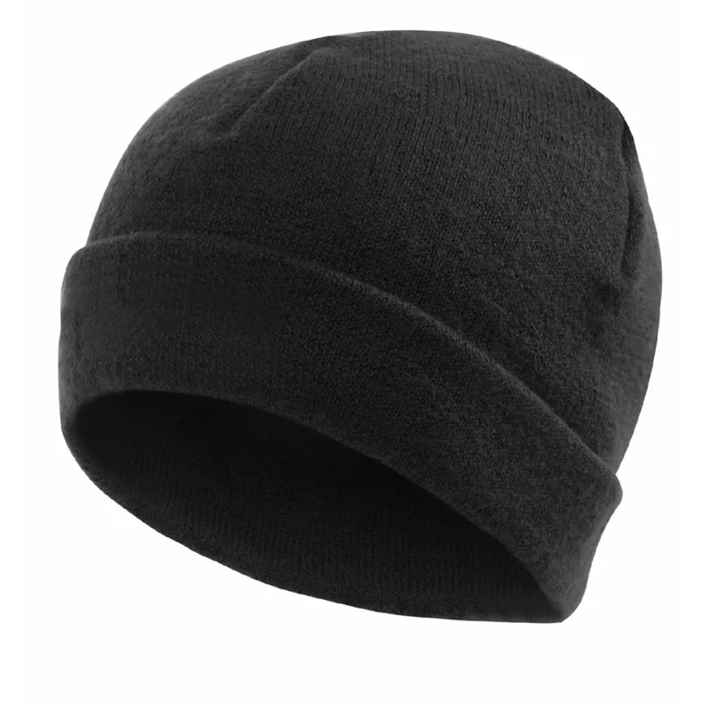 Woolpower 400 Unisex Merino Beanie Cap - Black-1