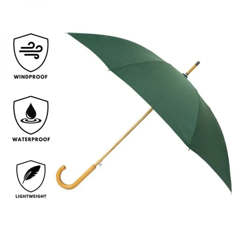 Warwick Windproof Walking Umbrella - Green-1