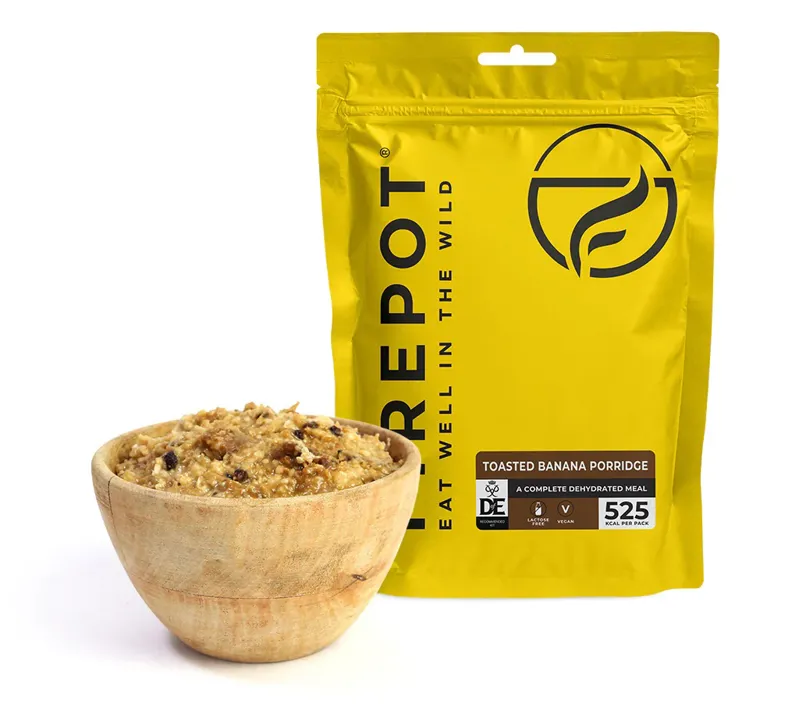 Firepot Foods Toasted Banana Porridge LF Vegan 525kcal