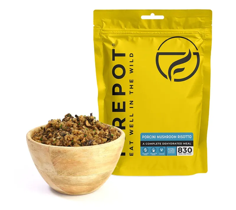 Firepot Foods Porcini Mushroom Risotto Dehydrated Meal XL 830kcal GF LF Vegan DofE Approved