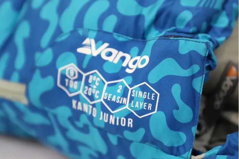 Vango Kanto Junior Sleeping Bag - Atlantic Blue - Suggested 8C - 1.1kg-5