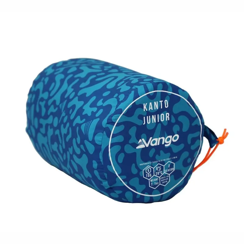 Vango Kanto Junior Sleeping Bag - Atlantic Blue - Suggested 8C - 1.1kg-6