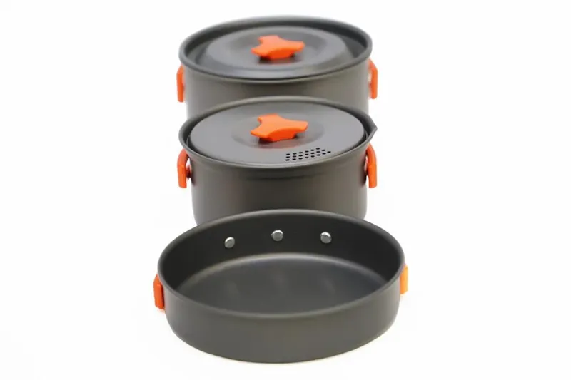 Vango Hard Anodised Cook Kit Pan Set for 2 Persons-2