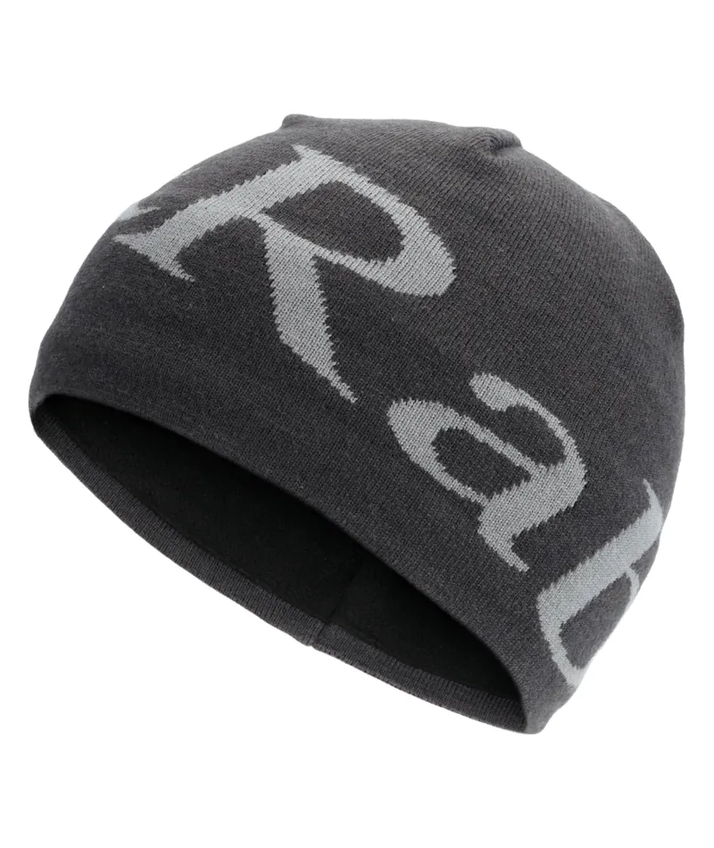 Rab Logo Beanie in Anthracite/Granite