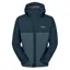 Rab Downpour Eco Waterproof Jacket in Tempest Blue/Orion Blue