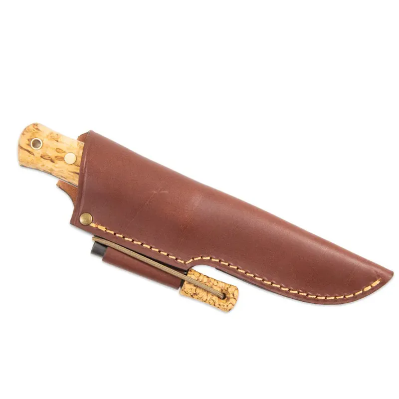 Casstrom Lars Fält Knife Leather Sheath with Firesteel Loop-1