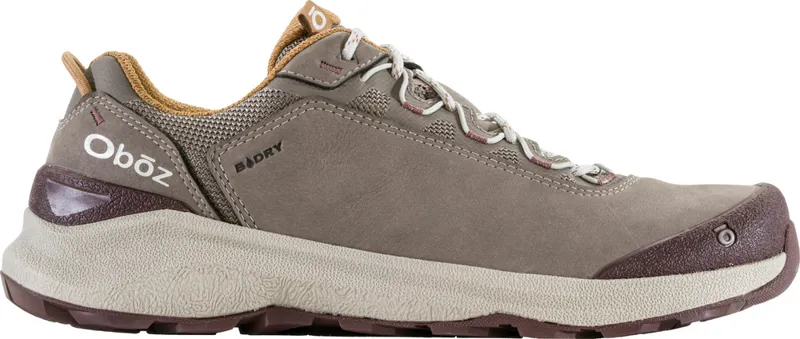 Oboz Cottonwood Low BDRY Mens Waterproof Walking Shoe - Rockfall Grey -3