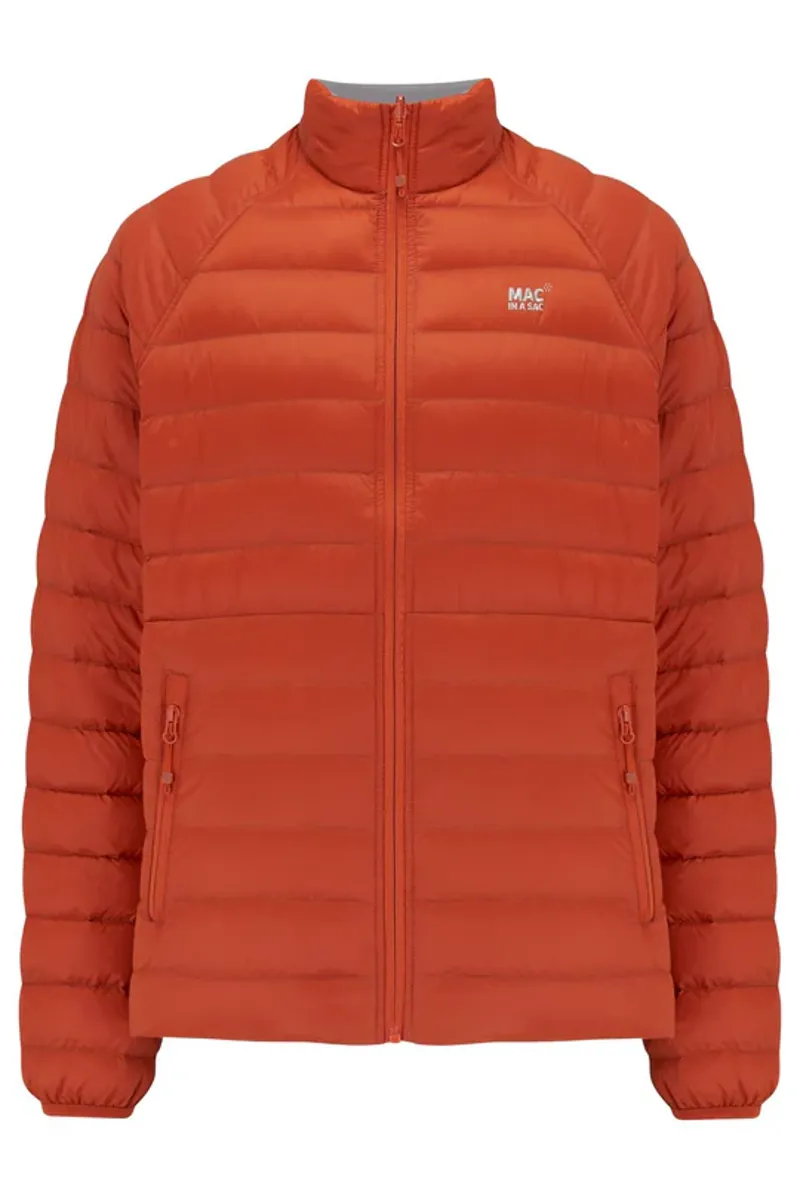 Mac in a Sac 'Polar' Packable and Reversible Men's Down Jacket - Burnt Orange or Grey-10
