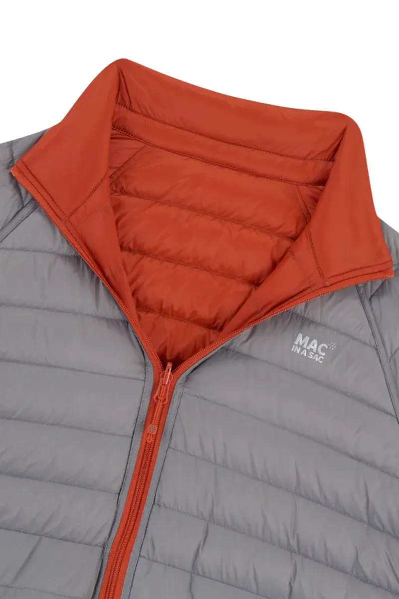 Mac in a Sac 'Polar' Packable and Reversible Men's Down Jacket - Burnt Orange or Grey-8
