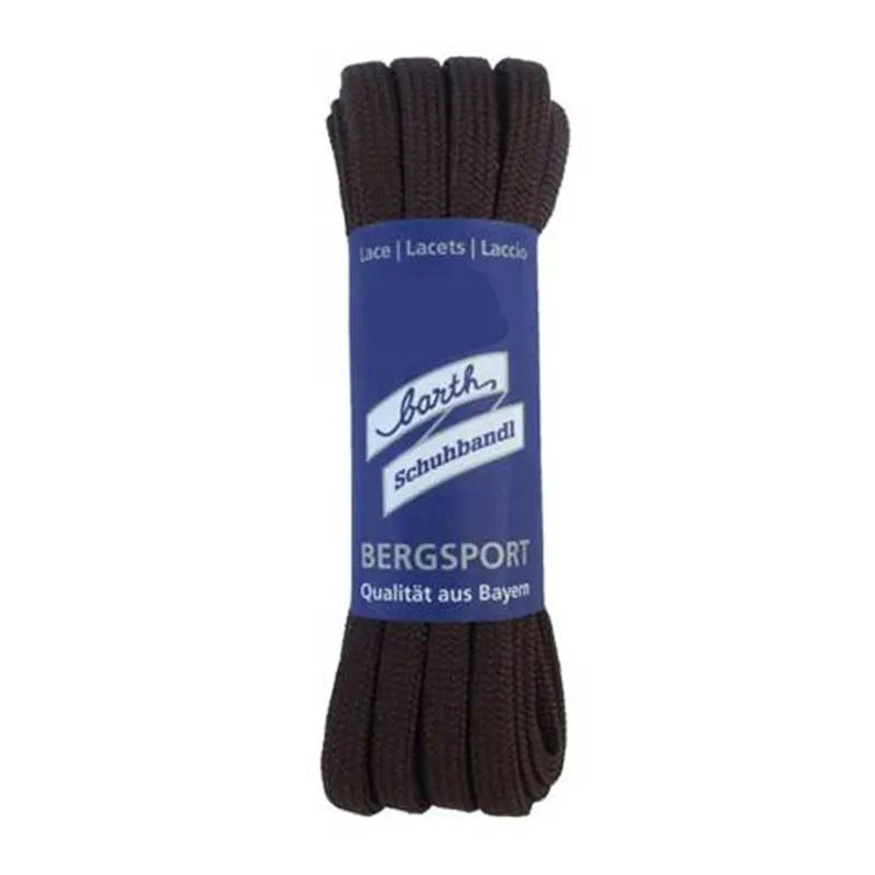 Meindl Flat Laces 200cm Brown Hiking Bootlaces - Strong Durable Nylon Accessory for Boots Shoes - Shoelaces Made By Barth for Meindl