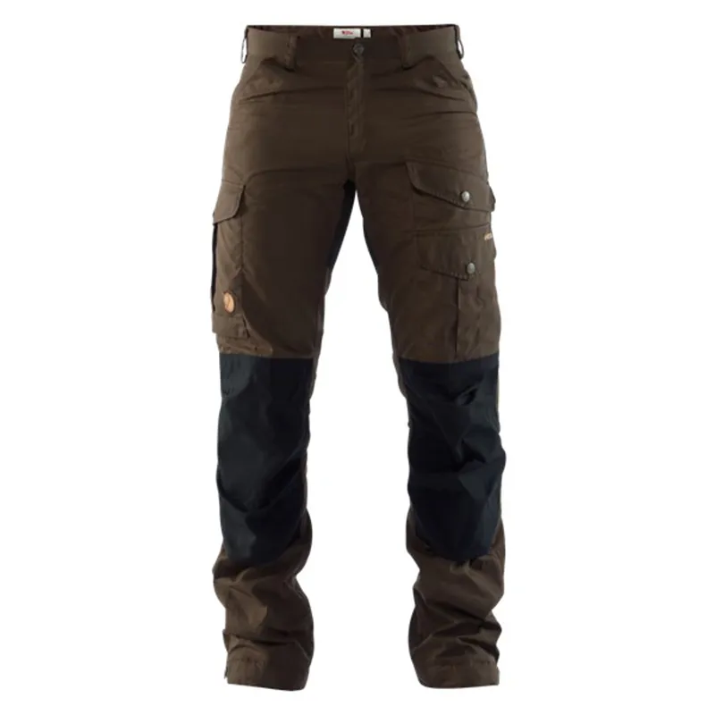 Fjallraven Mens Vidda Pro Trekking Trousers in Dark Olive - Short Leg