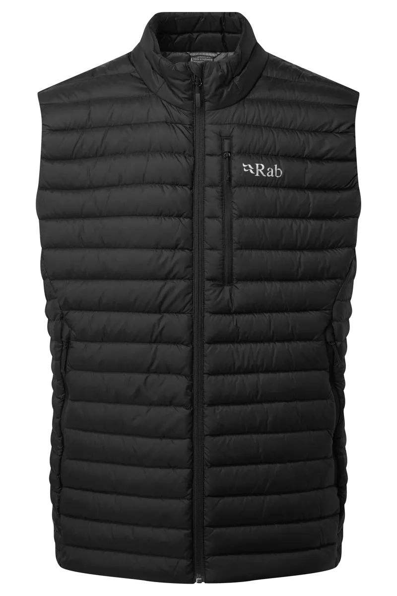 Rab Men's Microlight Down Vest Insulated Gilet in Black