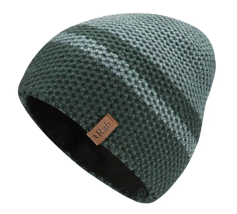 Rab Mojette Knitted Beanie in Green Slate/Glacier Blue