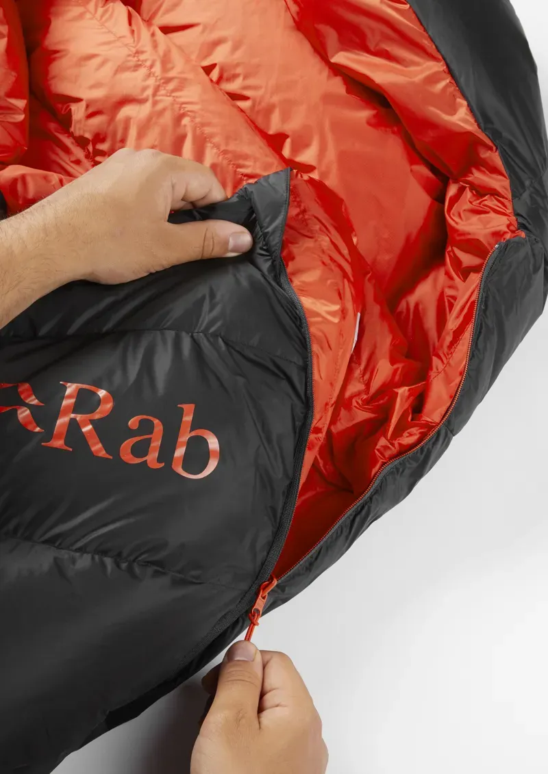 Rab Neutrino Pro 500 Left Zip Sleeping Bag in Granite-9