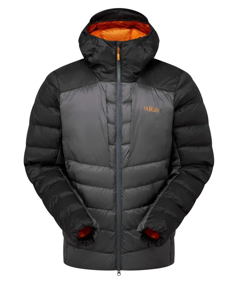 Rab Cirrus Ultra Insulated Hooded Jacket in Anthracite/Graphene
