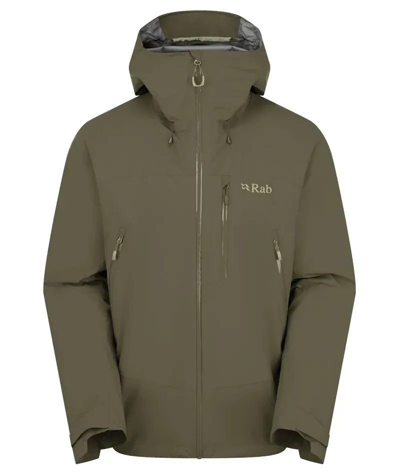Rab Downpour Mountain Jacket in Army