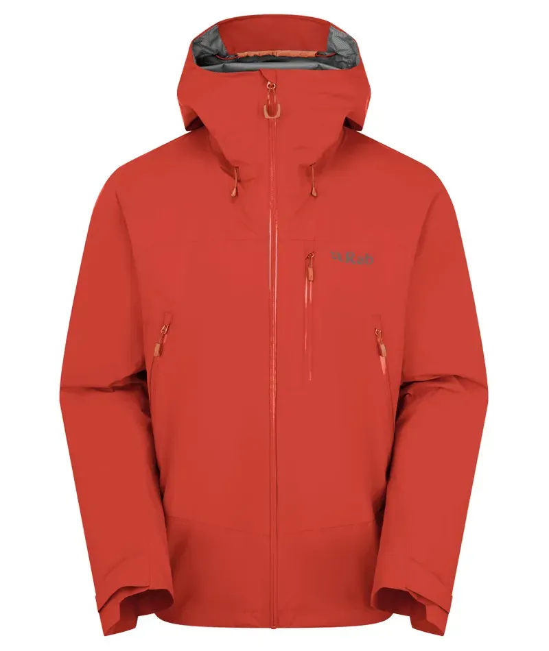 Rab Mens Downpour Mountain Waterproof Jacket in Dark Horizon